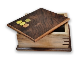 wooden storage boxes, oak cherry maple walnut